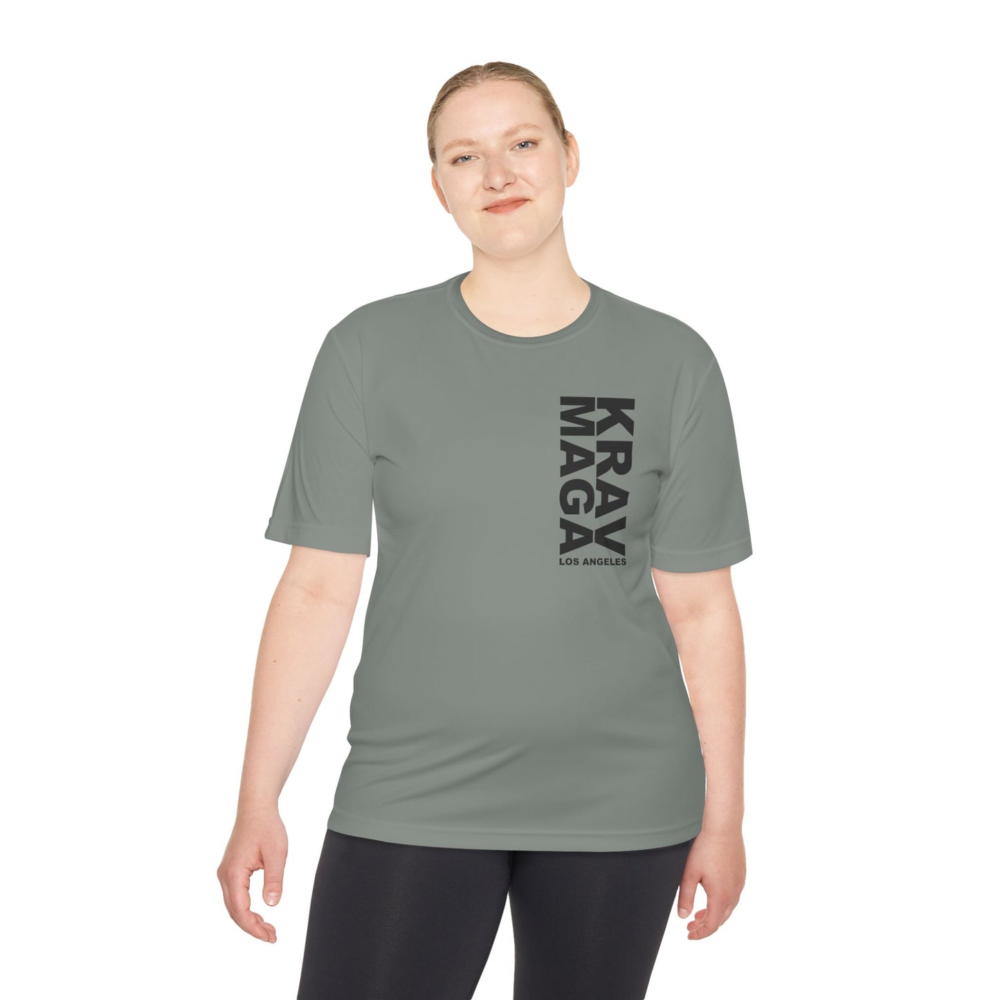 LOS ANGELES vertical logo WICKING unisex T-SHIRT