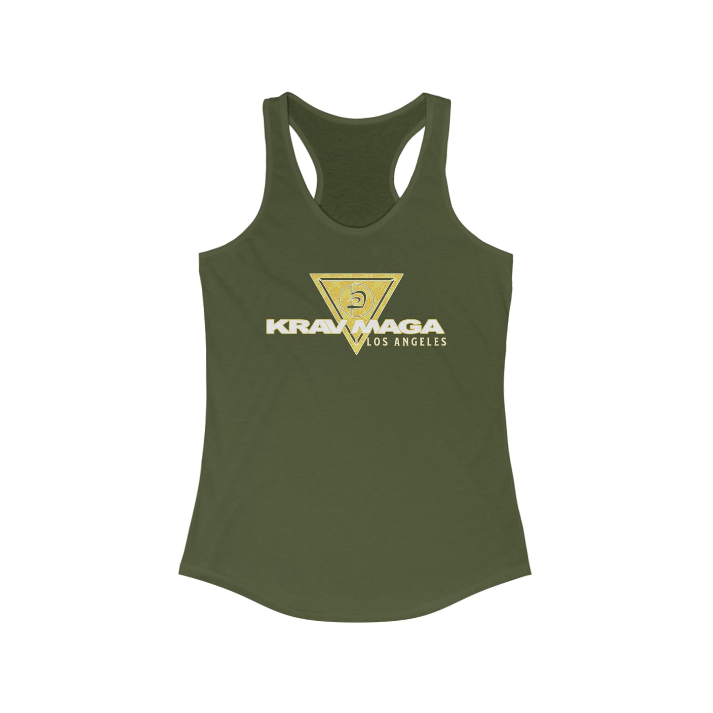 KMW Yellow Swirls - Women's Racerback Tank