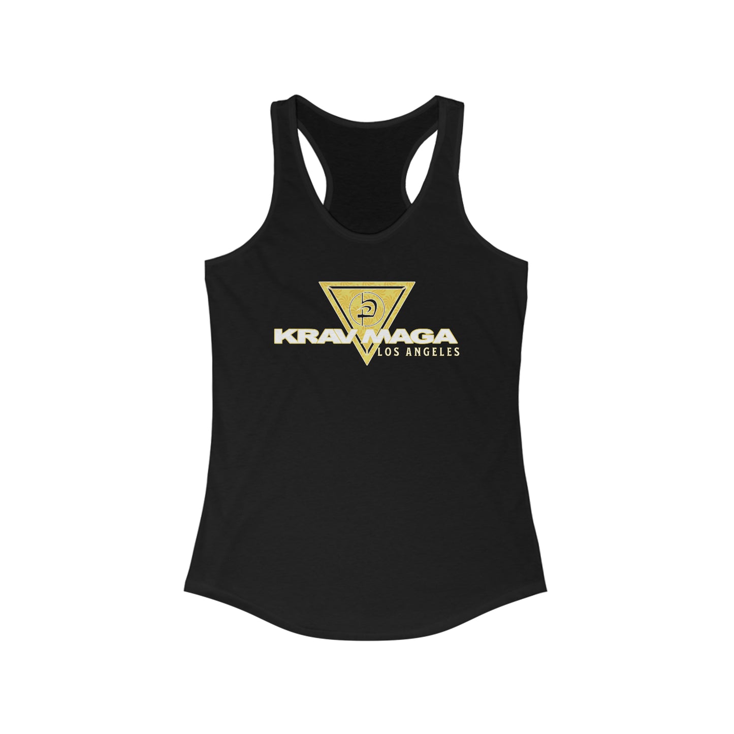 KMW Yellow Swirls - Women's Racerback Tank