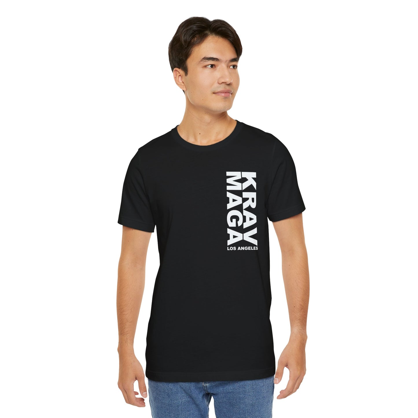 LOS ANGELES vertical logo UNISEX T-SHIRT