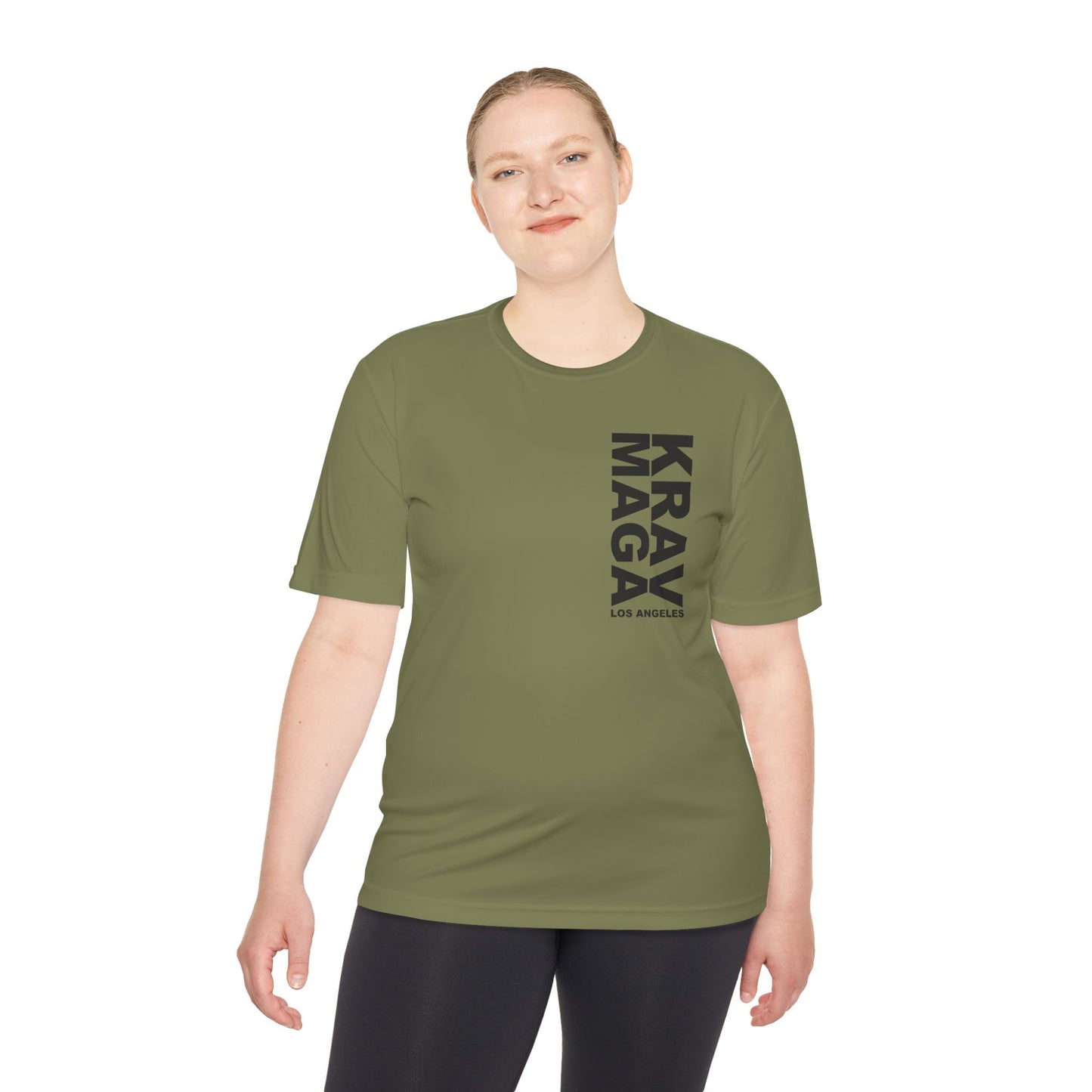 LOS ANGELES vertical logo WICKING unisex T-SHIRT
