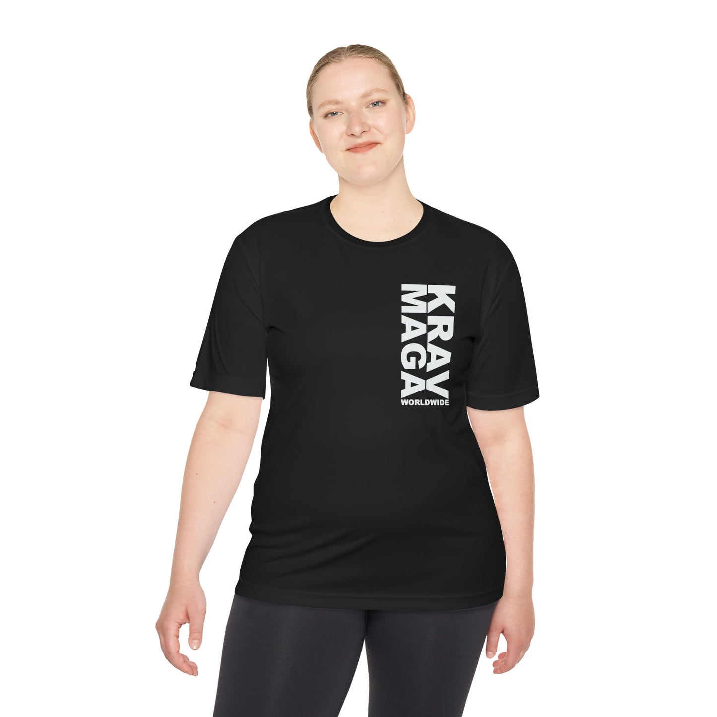 WORLDWIDE vertical logo WICKING unisex T-SHIRT
