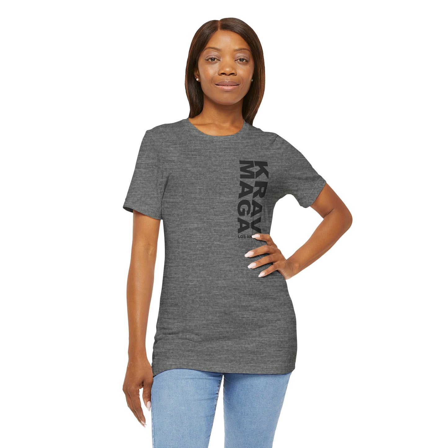 LOS ANGELES vertical logo UNISEX T-SHIRT