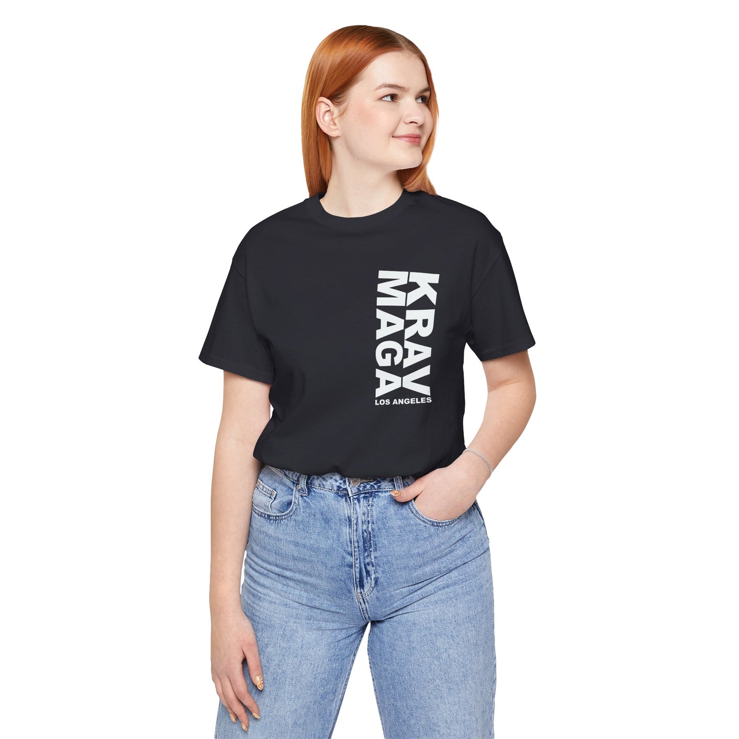 LOS ANGELES vertical logo UNISEX T-SHIRT