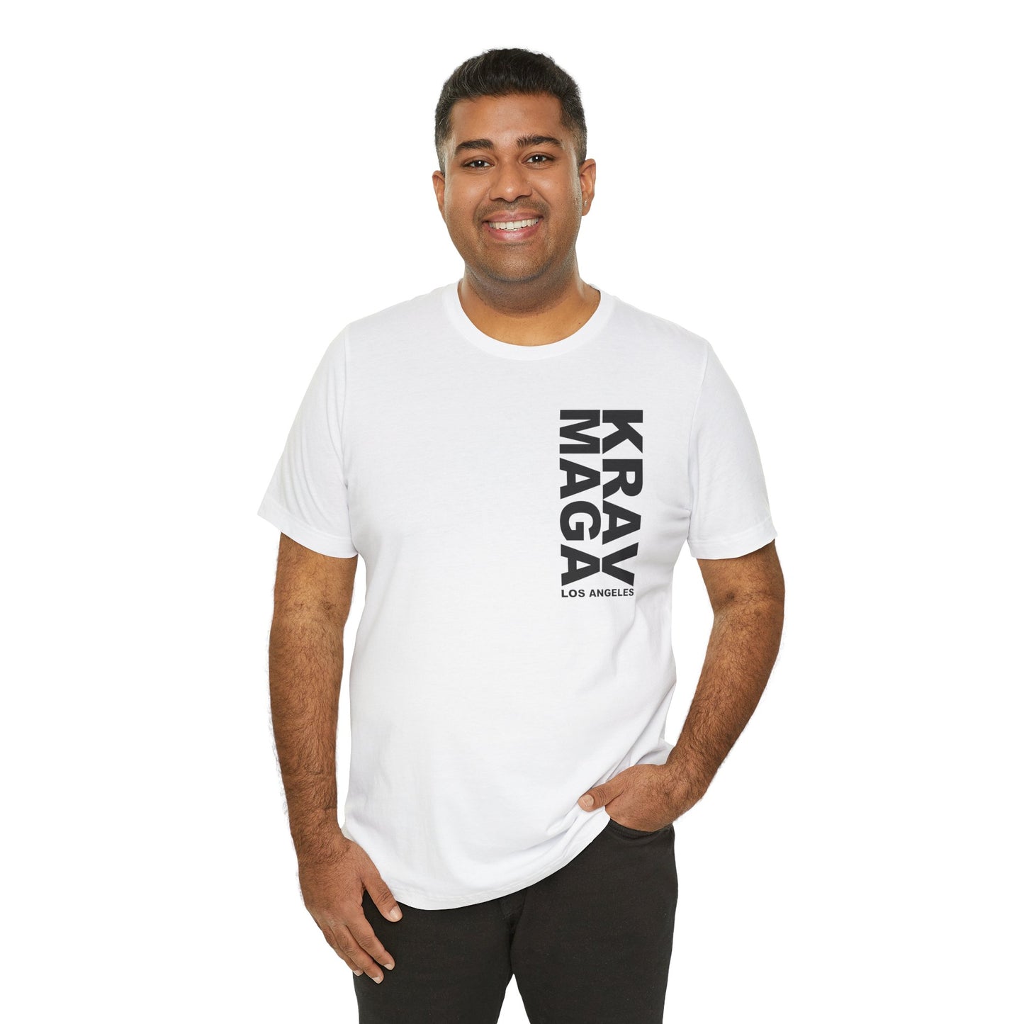 LOS ANGELES vertical logo UNISEX T-SHIRT