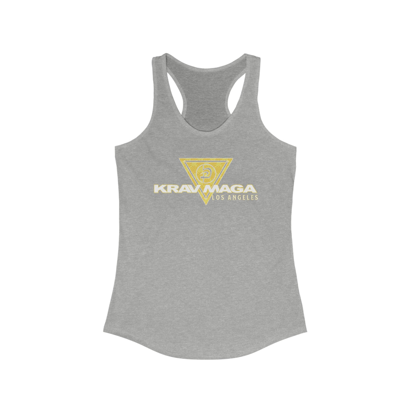 KMW Yellow Swirls - Women's Racerback Tank