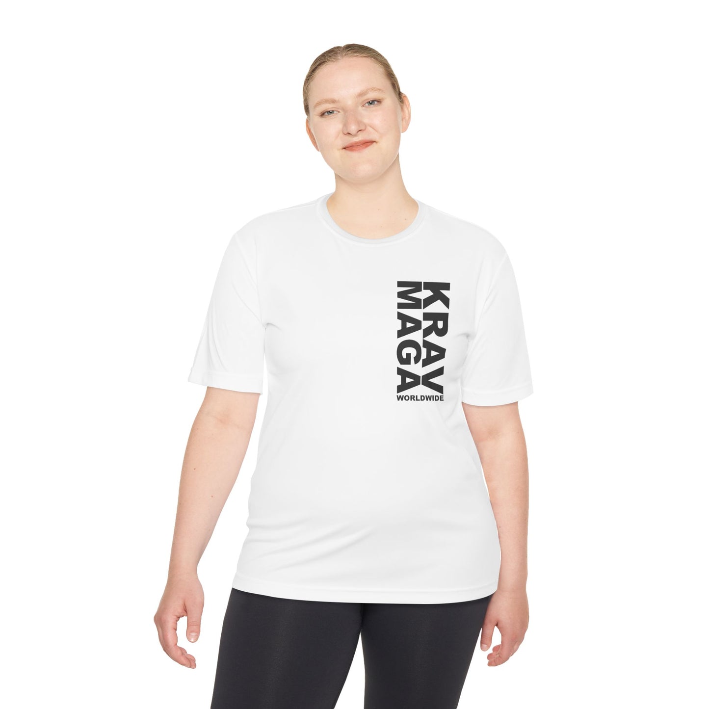 WORLDWIDE vertical logo WICKING unisex T-SHIRT