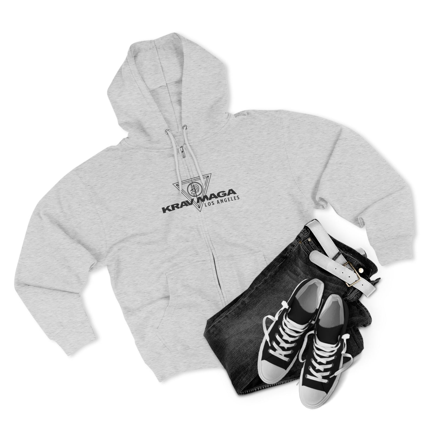 KMW LA Black/White - Unisex Zip Hoodie