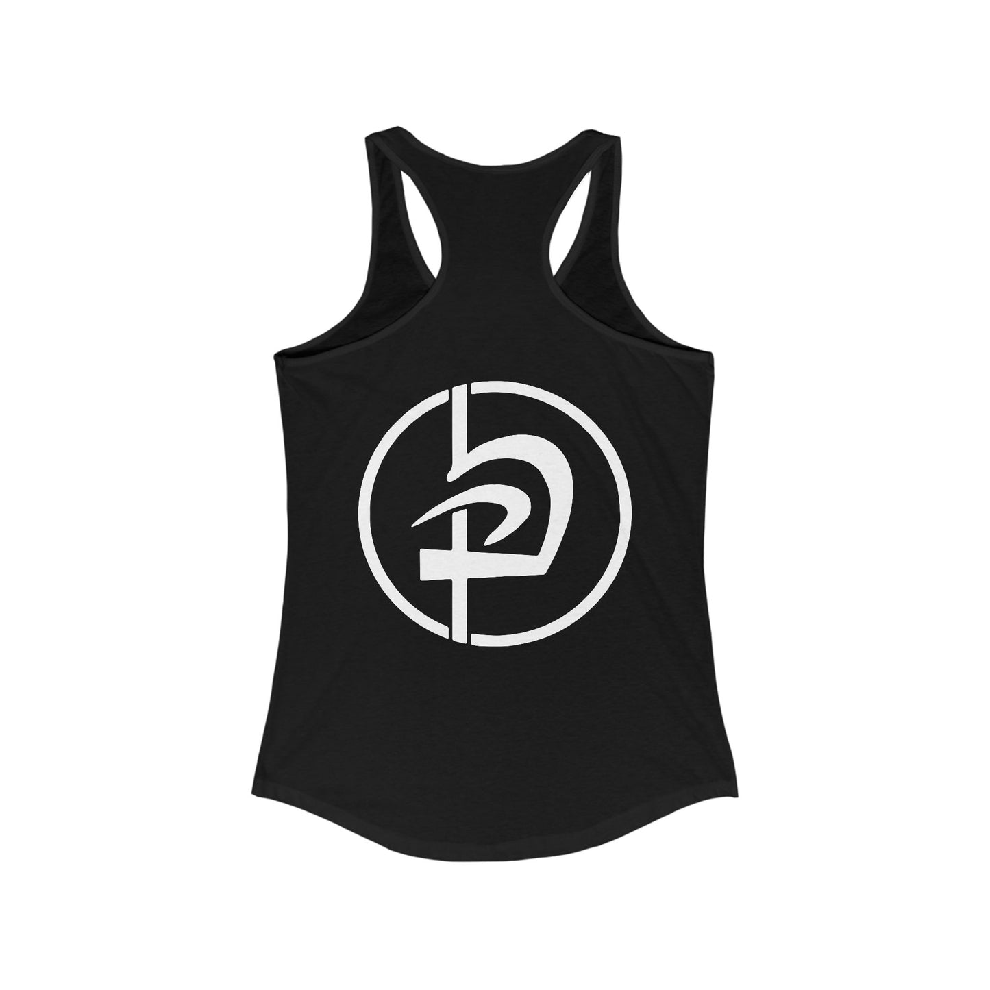 LOS ANGELES vertical logo Racerback Tank