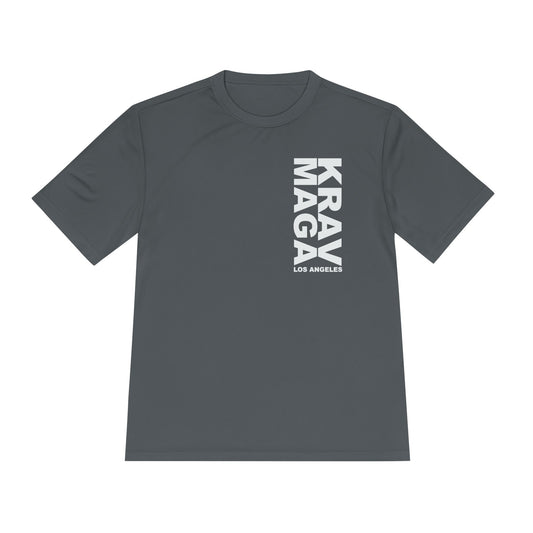 LOS ANGELES vertical logo WICKING unisex T-SHIRT