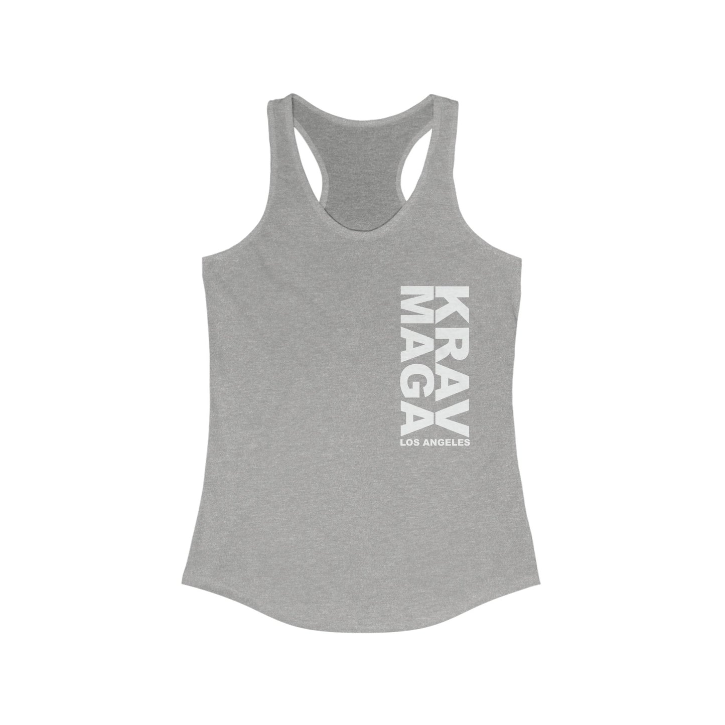 LOS ANGELES vertical logo Racerback Tank