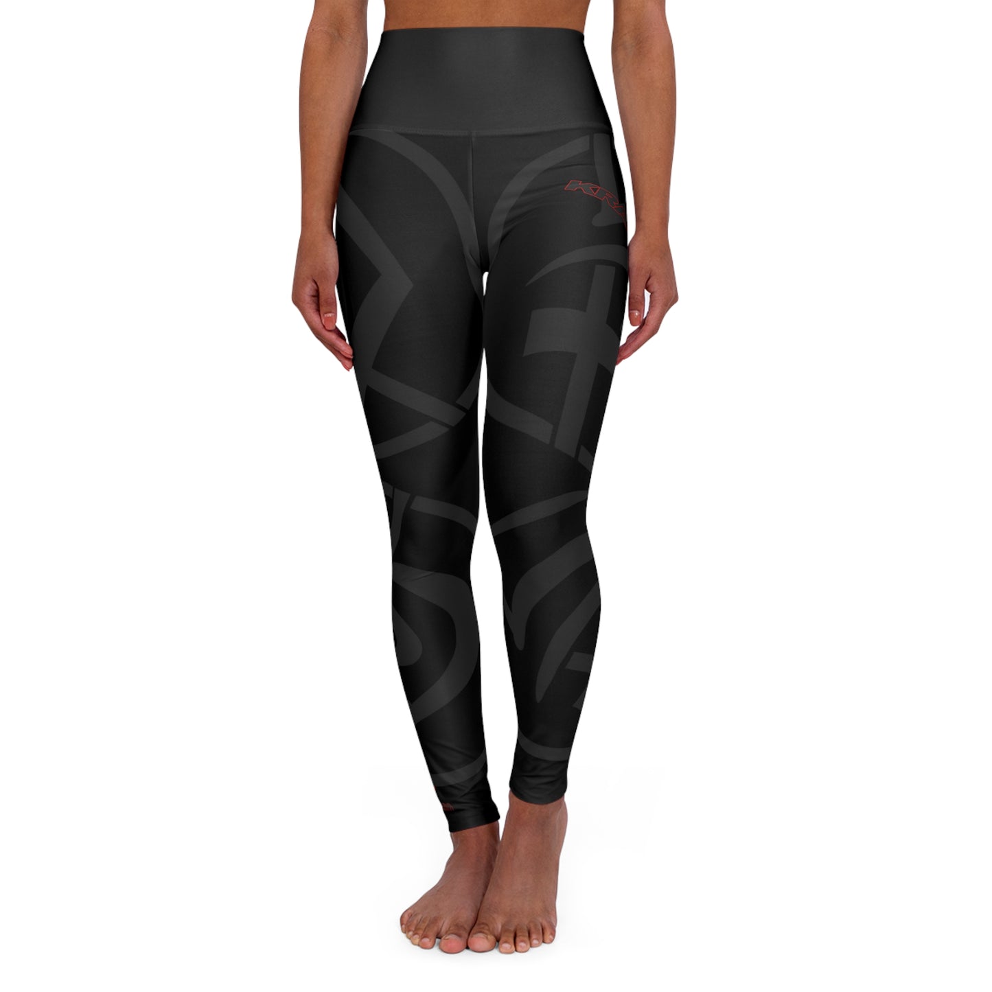 KMW Swirls - High Waisted Yoga Leggings