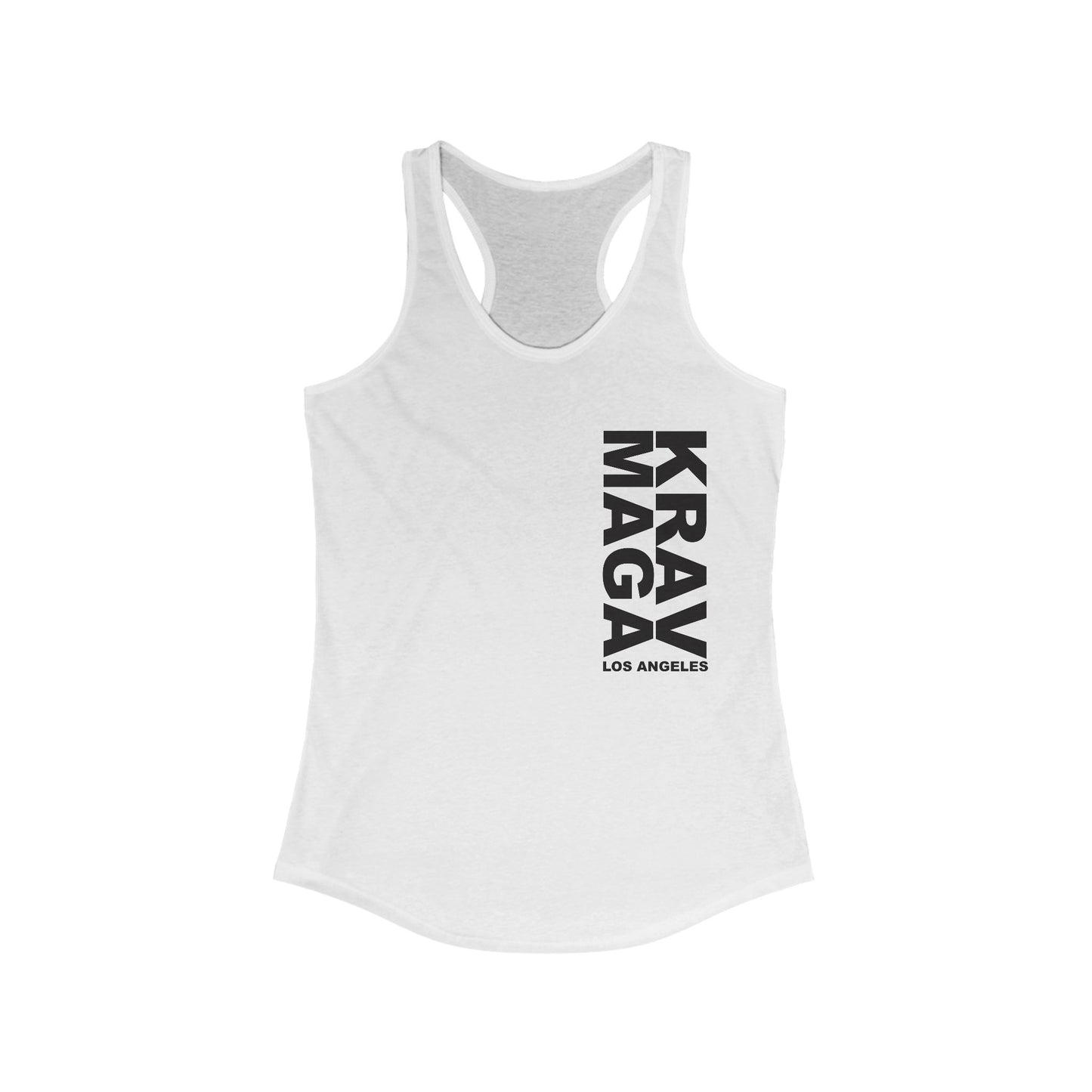 LOS ANGELES vertical logo Racerback Tank