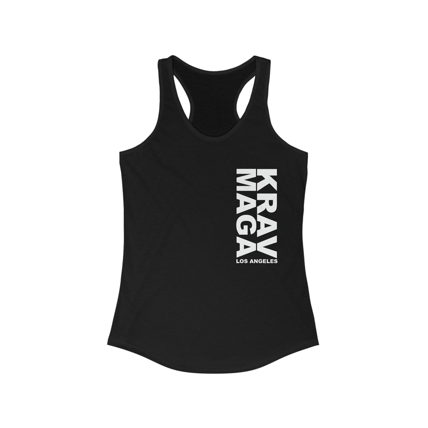 LOS ANGELES vertical logo Racerback Tank