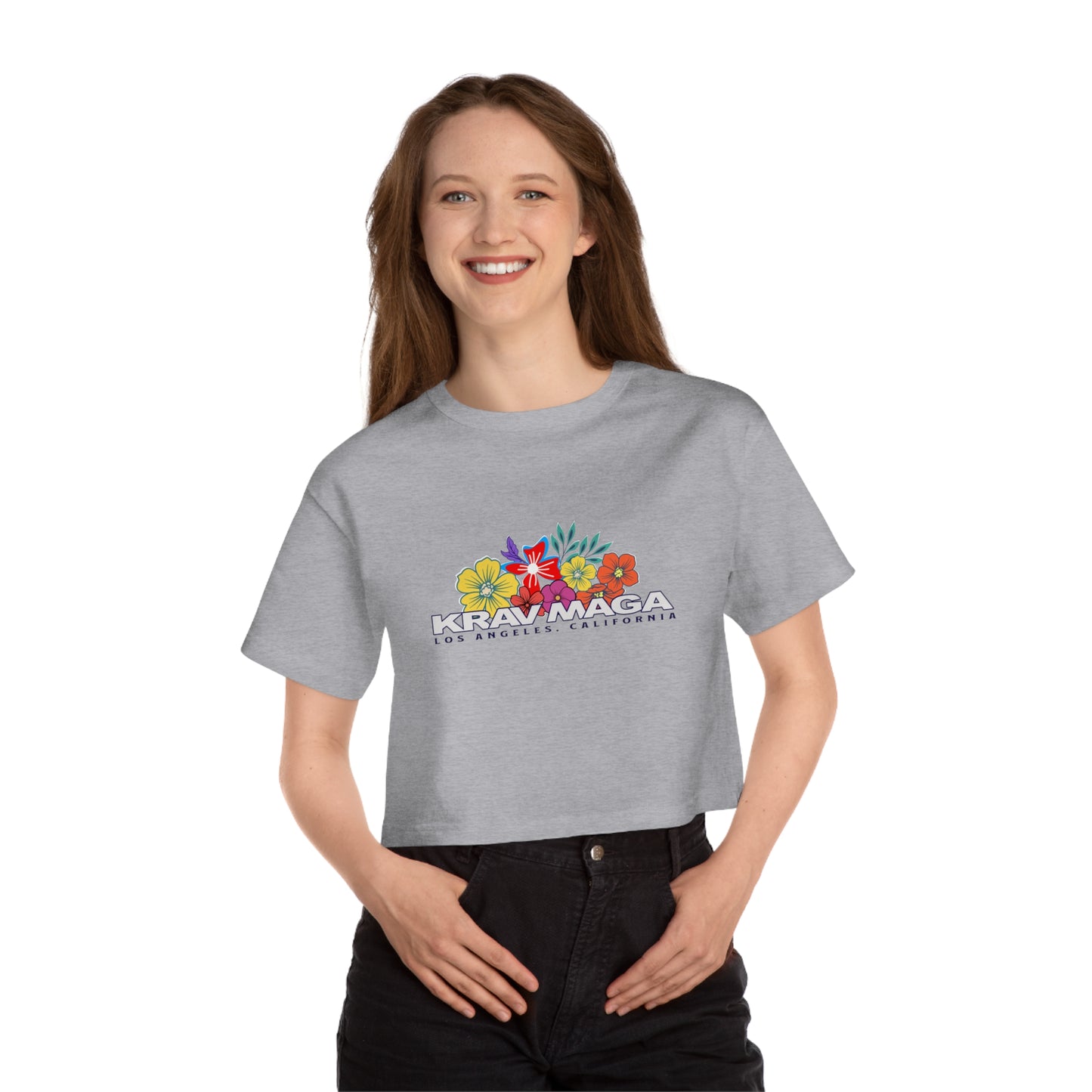 KMW - Tropical Flowers Cropped T-Shirt