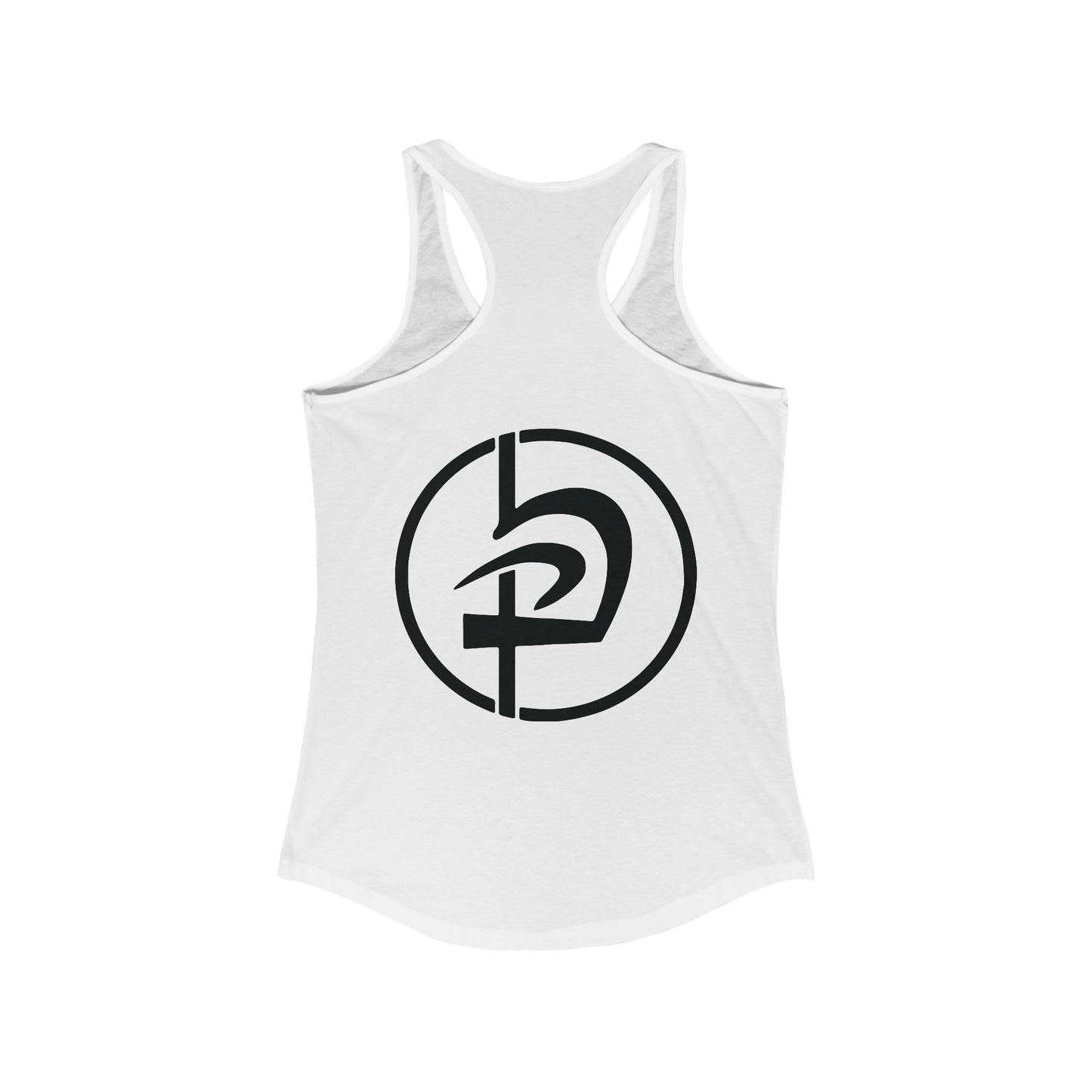 LOS ANGELES vertical logo Racerback Tank